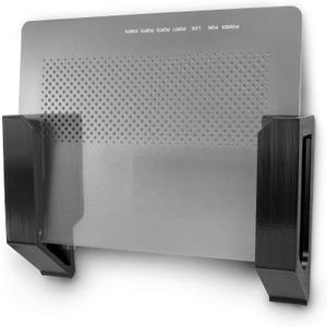 BRAINWAVZ Screwless 1.5" Wide Cable Box Mount, Modem, Router, Mesh, Streaming Media Devices & More Wall Mount | Wall Mount Any Device Upto 1.5" Wide & 4lb in Weight, Strong VHB Adhesive, No Tools