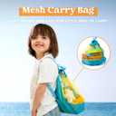 Sloosh Beach Sand Toys Set - Dump Truck Car Toy with Sand Molds for Toddlers Outdoor Play, Collapsible Foldable Buckets Mesh Bag Shovels Castle Animal Mold Sets, Kids Ages Sandbox Toys (Animals)