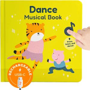 Cali's Books Dance to Classical Music - Children's Music Book for Boys & Girls - Educational & Interactive Sound Book for Babies & Toddlers Ages 2 -4 - Musical Birthday Gifts for Kids