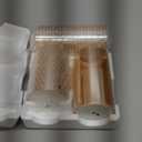 GenSwin Rechargeable LED Flameless Flickering Glass Candles with Remote Timer, Battery Operated Pillar Candles Long Lasting Gold Real Wax USB Candle (D 3H 456)