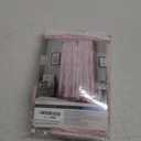 Curtainworks Flounced Ruffle Rod Pocket 100% Polyester, 42 x 84 Inch, 1 Curtain Panel, Pink