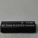 RV Thin Pleated Shade Replacement Compatible with Lippert Prepped Entry Doors/Thin Shade Ready Lippert Entry Door, 12 x 21 RV Window Blinds for Camper Travel Trailers (Black)