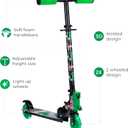 Minecraft 2 Wheel Kick Scooter with Light Up Wheels Foldable, Non-Slip Deck, Comfortable & Smooth Ride
