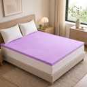 NEWBULIG 3 Inch Queen Cooling Gel Memory Foam Mattress Topper, Purple