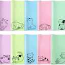 Sinmoe 20 Pcs Microfiber Cleaning Cloth Cute Kitty Cat Design Microfiber Cloth Gift Soft Multicolor Glasses Cleaner for Eyeglasses Camera Lens Cell Phone Screens Glasses, 6 x 6 Inches