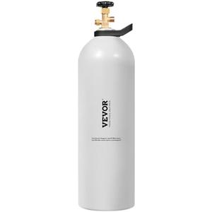 VEVOR CO2 Tank, 20 lbs New Aluminum Alloy Cylinder, CO2 Air Tank with Spray Coating, CGA320 Valve, Handle & Adjustable Pressure, DOT & TC Approved Cylinder for Draft Beer Dispensing