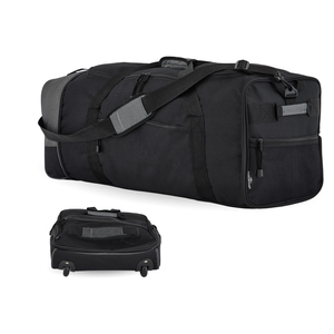 Travelers Club 32" Expandable Rolling Travel Duffel Bag, Black