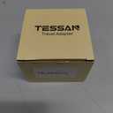 TESSAN European Travel Plug Adapter, Europe Power Adaptor with 2 USB Ports, International Type C Outlet Charger to Most of EU Iceland Spain Italy France Germany (Not a Voltage Converter) (2.6*2.8*2.3 inch)