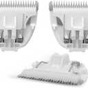 3 Pieces of Replacement Blades for Pet Hair Trimmers,Easy to Put On & Off Waterproof Ceramic Blades for Dog Grooming Shavers,3 PCs in 1 Box