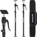 Third Hand Support Pole Heavy Duty, Cabinet Jacks for Installing Cabinets with 154 LBS Capacity and Expand from 49-1/5 to 114-1/5 in, 2-PC