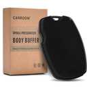 Canroom Silicone Body Scrubber - Zinc Infused-Highly Elastic Bristles Exfoliating Body Scrubber for Shower Body,Cellulite Reduction,Blood Circulation- Black