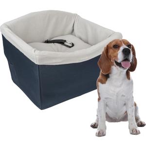 PetSafe Happy Ride Dog Safety Car Seat, Navy
Rigid Frame, No Tools, Quilted Liner and Pillow, Machine Washable Cover, Fits Bucket or Bench Seats, Dogs Up to 30 Lb