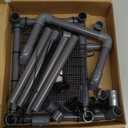 MLONDHSU Large Standing Turtle Basking Platform, 10.8" Width Aquatic Resting Area, DIY Ramp with PVC Pipes and EggCrate Suction Cups, Turtle Tank Accessories