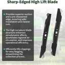 942-0640 Blade Compatible with 20" Deck MTD Yard Machines Walk Behinds Replaces OEM-742-0640, 942-0640, 742-0640, 490-100-M115, 1 Pack