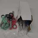 Westcott 8" Straight Stainless Steel Soft Handle Scissors, Assorted Colors, Pack of 15