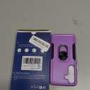 Compatible with Samsung Galaxy S24/S25 Case with Screen Protector Tempered Glass,Heavy Duty Shockproof Full Body Phone Cover Built in Metal Ring Holder Kickstand,2025 Lavender