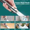 Filtered Shower Head with Handheld & High Pressure - Ion Drops Shower Head with 75" Stainless Hose for Hard Water | 3 Spray Modes Shower with 10 Replaceable Filters