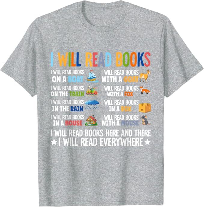 I Will Read Books On A Boat Fun Reading Lover Design T-Shirt, XL TG