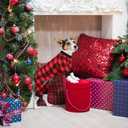 Dog Fleece Sweater Buffalo Plaid Sweater Clothes Dog Outfit Soft Thickening Warm Pet Clothes Sweaters for Dogs Girl & Boy(M)