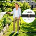 50ft Garden Hose Lightweight Flexible Water Hose, Abrasion Resistant, Kink Free, Durable Sturdy Hoses 2025 Up Graded Thicken Waterhose 700 PSI for Outdoor, RV, Marine, Convenient Storage, 3/4GHT