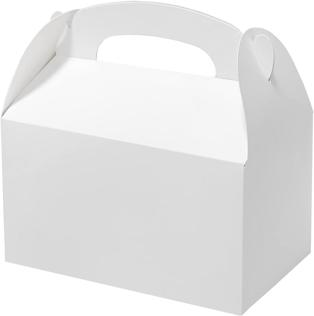 Bonfasvo Gift Boxes 30 Pack 6.2x3.5x3.5 inches White Fold Kraft Paper Boxes Bridesmaids Proposal Box Cupcake Boxes Easy Assemble Boxes with Lids for Wedding Birthday Party Christmas