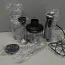 Bonsenkitchen Immersion Blender Handheld with Food Processor, 20 Speeds Hand Blender with Turbo Mode, Stainless Steel Blade, Egg Whisk, Beaker & Chopper Bowl, Hand Mixer for Smoothie, Soup, Baby Food (With 3 Attachment)