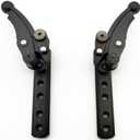 Wheelchair Brake,Composite Scissor Wheel Locks,Compact Scissor Wheel Lock,DIY,Wheelchairs Replacement Parts (1Pair,Black)