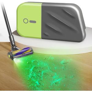 Vacuum-Cleaner-Dust-Display-Light, Green Light Attachment Suitable for Dyson Shark Bissell, Reveal Dog Fur Cat Hair, Upgrade Accessories Universal LED Lamp (Right Side)