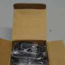 4 Pack Stocking Holders for Mantle, Mantle Garland Hangers, Fireplace Stocking and Garland Hanger, No Drilling Required, Adjustable, Metal, Black