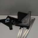 Mini Fridge Stand with 4 Locking Wheels 17.7"-25.6" Adjustable Dolly Washing Machine Stand Basefor Furniture Portable Refrigerator Dryer StandBlack