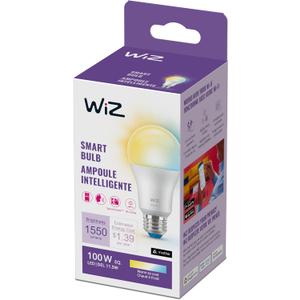 WiZ Connected 100W A19 LED Smart Light Bulbs Tunable White - Connects to Your Wi-Fi - E26 Smart Bulb - Control with Voice or App + Activate with Motion - Matter Compatible