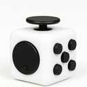 Premium Fidget Cube. Stress Relief Toy for Adults and Kids - Perfect for The Office and Home. Fidget Cube Toy. (White)