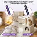 Xlife Mattress Vacuum, Bed Vacuum Cleaner with 2 Roller Brushes for Pet Hair, 253.7nm UV-C Light, 140F Heating, 550W 16KPA Suction, HEPA Filter Couch Vauum for Bed, Sofa, Pillow, Baby Crib (Corded)