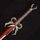 43.7" Dragon Hilt Sword, Red Blade, Wall Plaque, Display