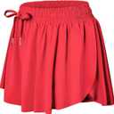 Wsirmet Flowy Shorts for Women Butterfly Shorts 2 in 1 Athletic Workout Gym Biker Running Shorts with Pockets (Red, M)
