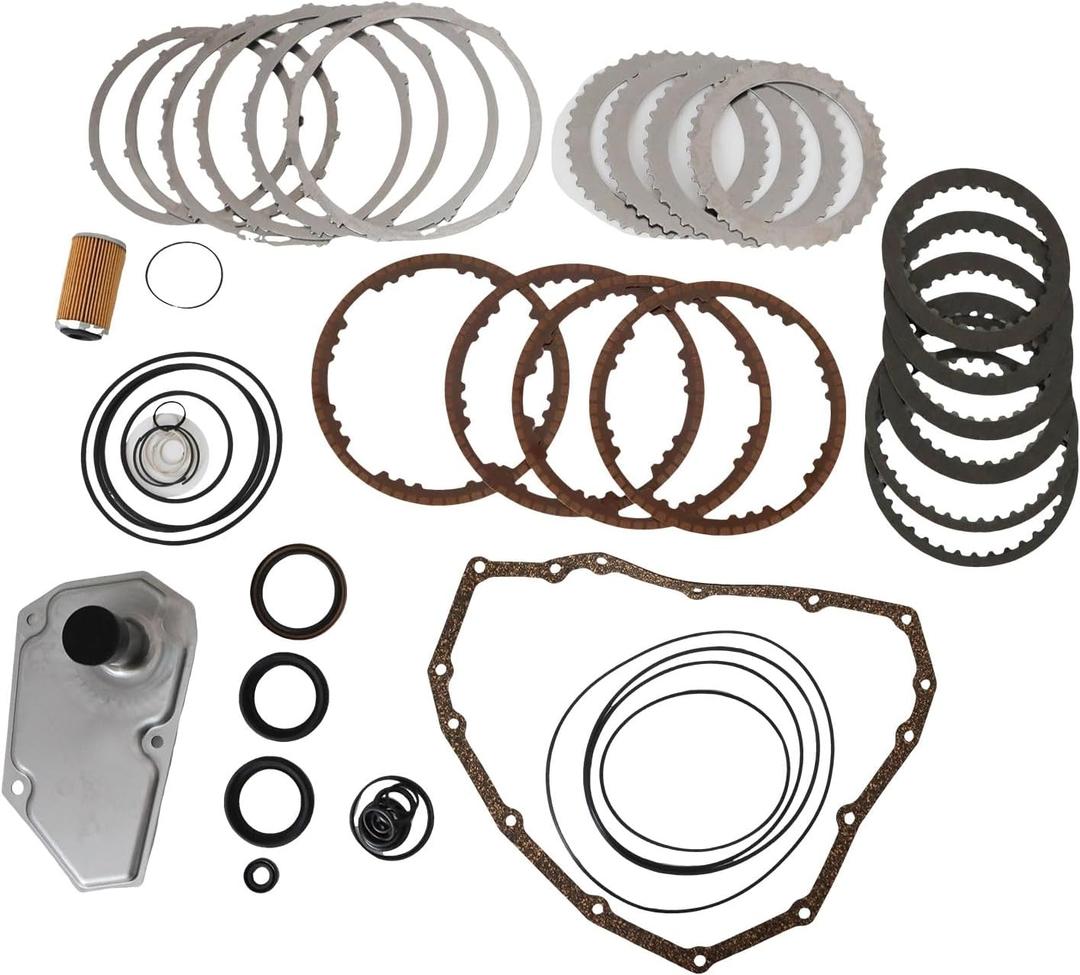 Transmission Master Rebuild Kit, Compatible with Nissan Sentra NV200 Chevrolet Spark, Automotive Replaces Part with Filter Clutch Disc JF015E RE0F11A