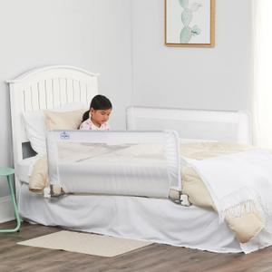 Regalo Swing Down Double Sided Bed Rail Guard, with Reinforced Anchor Safety System, 43 Inch (Pack of 2)