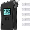 Breathalyzer| Breathalyzers for Alcohol |High-Precision Portable Breathalyzer with LCD Display | Personal & Commercial Use | Drunk Driving Detection Equipment 5 Mouthpieces