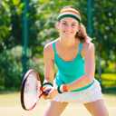 Bememo 30 Pcs Neon Striped Sports Sweatbands Set Include 10 Headbands, 20 Wristbands Terry Cloth Athletic Bands for Men, Women, Gym, Sports-Green, Orange, White