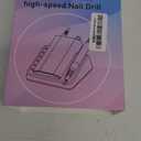 Professional Brushless Nail Drill, AZ GOGO 85W Cordless Electric Nail File 40000RPM Rechargeable Portable Nail Drill Machine for Gel/Acrylic Nails Salon Level (Blue)