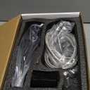 GGStudy Bathroom Faucet Matte Black Modern 2 Handles 4 Inches Centerset RV Black Waterfall Bathroom Vanity Faucet with Drain Assembly