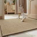 Jute Front Door Mat Indoor Entrance Indoor Door Mat Rugs for Entryway Entry Entrance Mats Inside Doormat Welcome Mats Boho 17"x36"
