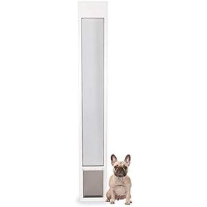 PetSafe Sliding Glass Pet Door - No-Cut DIY Install Doggy Door for Renters - Aluminum Frame - Adjustable Height 75 7/8" to 81" - Ideal for Medium Dogs Up to 40 lb - White PetSafe Sliding Glass Pet Door - No-Cut DIY Install Doggy Door for Renters - Aluminum Frame - Adjustable Height 75 7/8" to 81" - Ideal for Medium Dogs Up to 40 lb - White