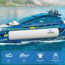 COOLWAVE 10FT Inflatable Boat Fenders, Upgraded Inflatable Boat Bumper for Docking, Heavy Duty Dock Fender with Storage Bag, Dock Bumper for Tying Up Fishing Boats, Jet Skis, Yachts(10ft x18inch)