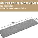 PURE ERA Carpet Stair Treads Tape Free Non Slip Indoor Stair Carpet Stair Protectors Pet-Friendly Non-Slip Skid Resistant Washable Reusable 8" x 30"(14 Pieces,Gray), 14 Pieces NO Bullnose