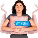 Zomaple Post Mastectomy Pillow Post Surgery  Post-Op Essentials, Breast Augmentation/Reduction & Mastectomy Recovery Supplies  Washable Cover for Comfort & Support (Pink Gold)