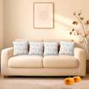 4 Pcs Fall Throw Pillow Covers 18x18, Autumn Decorations Soft Faux Fur Pillow Covers, Fluffy Plush Accent Pillow Cases for Harvest Thanksgiving Cushion Covers Sofa Home Decor(Pumpkin White)