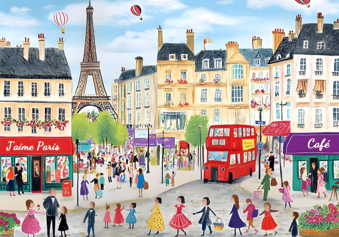 500 Piece Puzzles for Adults Paris Puzzles Jigsaw Puzzles 500 Pieces Tower Adult Puzzle Family Challenging Game Gift for Friends 20.5x15INAmazon's Choice