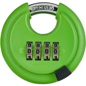 Combo Lock 4 Digit Heavy Duty Discus Padlock for Sheds, Storage Unit, Gate,Garages and Fence(Green)