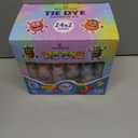 24 Colors Tie Dye Kit, Tie Dye Set for Kids, Pre-Filled Bottles, Non Toxic Permanent Fabric Dye Art Set, Easy DIY Fabric Art - Create Fun (24 Colors)